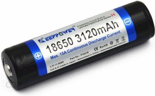 Keeppower 21700 15A 4000mAh 3.6V - 3.7V Li-Ion Battery PCB Protected P2140R