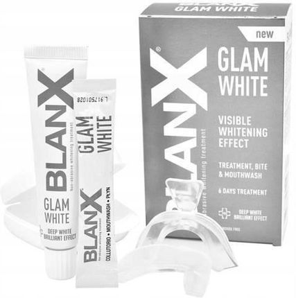 Blanx Glam White Pasta Do Zębów I Płyn Do Higieny Jamy Ustnej 40ml - zdjęcie 4