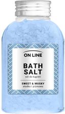 Zdjęcie On Line Bath Salt Sól Do Kąpieli Sweet & Musky Blue 600 g - Łuków
