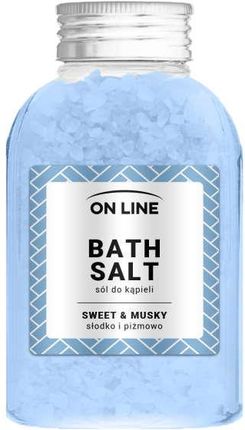 On Line Bath Salt Sól Do Kąpieli Sweet & Musky Blue 600 g