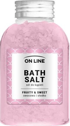 On Line Bath Salt Sól Do Kąpieli Fruity&Sweet Pink 600 g