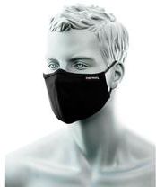 Portwest Dwuwarstwowa Maska Anty Mikrobowa Z Taśmą Nosową Czarna