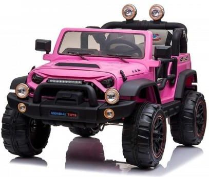Super-Toys Mega Jeep Perfect 002B Exclusive 4X4  Wolny Start/ Miękkie Koła /Hp-002B (Różowy)