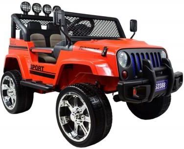 Super-Toys Mega Jeep Sunshine  Napęd 4X4  2X12V  Wolny Start/ Miękkie Koła  Bluetooth  Radio Exclusive/2388
