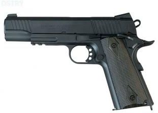 Cybergun Pistolet 6Mm Colt 1911 Rail Gun Gbb Co2 Black Mat