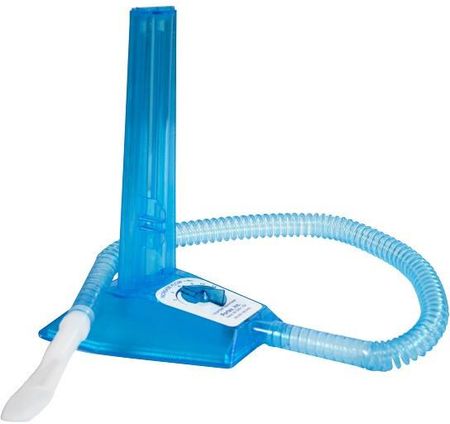 Przyrząd do ćwiczeń oddechowych - Spirometr z kulką (niebieski)