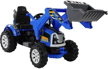 LeanToys Traktor na akumulator z Łyżką Koparka Niebieski