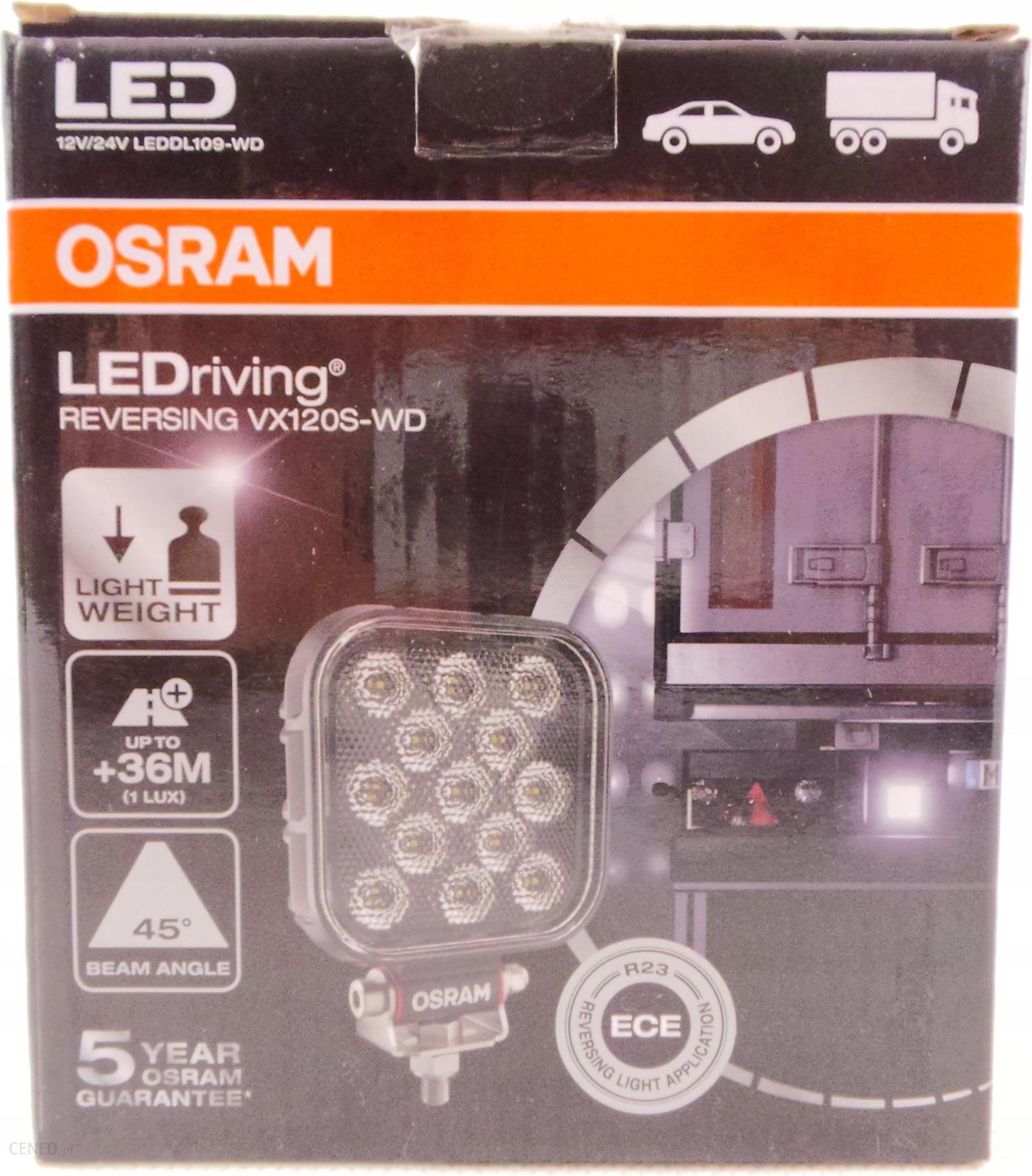 Lampa tylna ŚWIATŁO COFANIA LED OSRAM AUTO LEDRIVING REVERSING LEDDL109-WD  - Opinie i ceny na