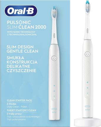 Szczoteczka elektryczna Oral-B Pulsonic Slim Clean 2000 Biały