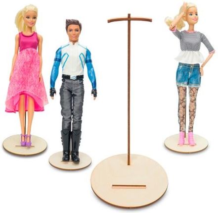 Deku - Stojak na lalkę Barbie 20 cm - okrągła podstawa 1 sztuka