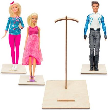 Deku - Stojak na lalkę Barbie 20 cm - kwadratowa podstawa 1 sztuka