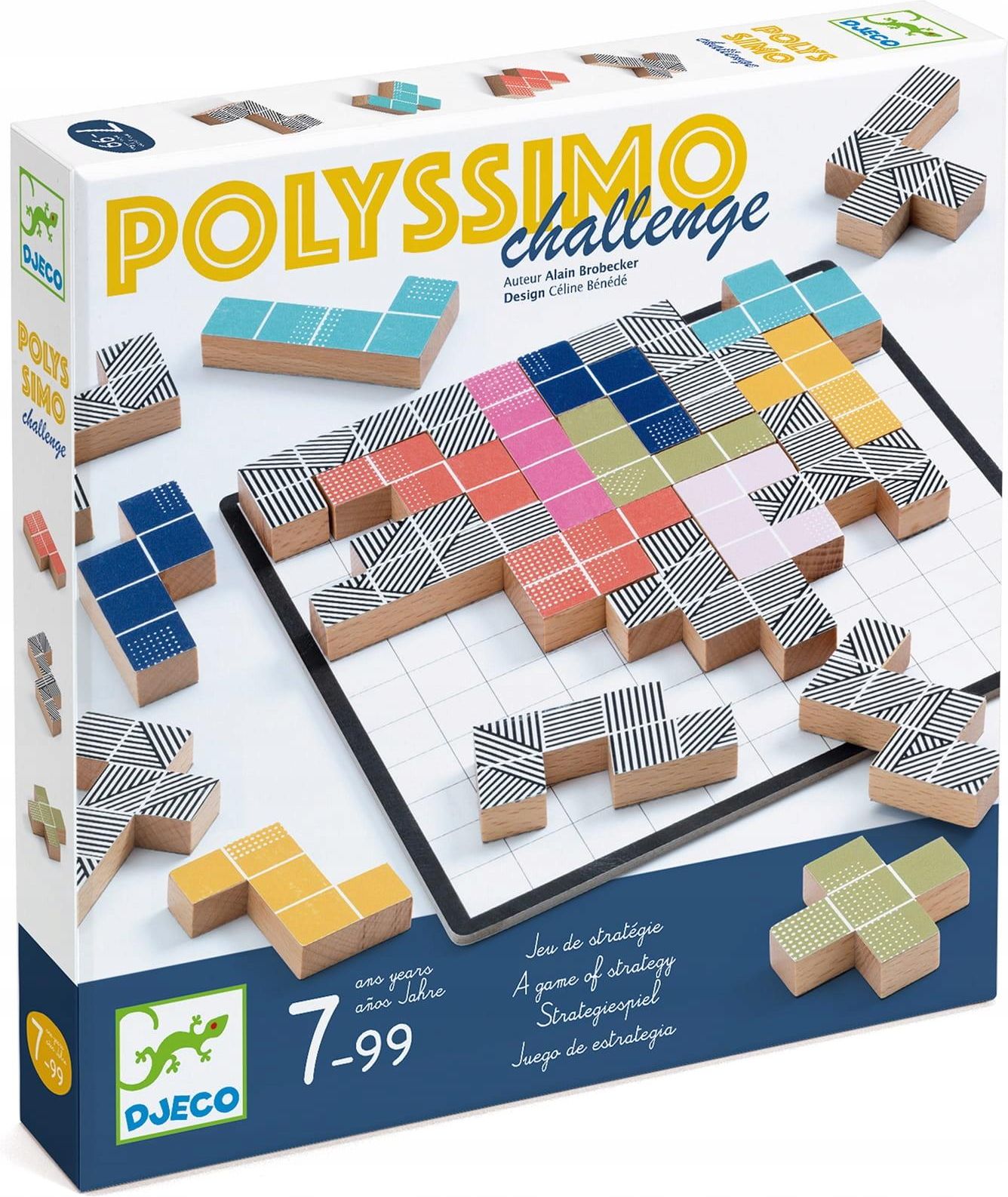 Gioco Di Strategia Eduludo Polyssimo Djeco, Rompicapo In Legno Per Bambini, Casse-tête Logico Educativo