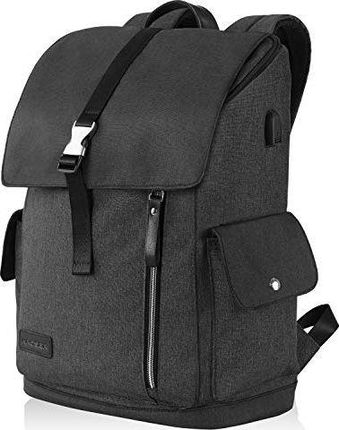Plecak KROSER Plecak na laptopa KROSER damski 15,6 cala (39,6 cm) plecak szkolny plecak na co dzień wodoodporny nylonowy tablet na laptopa z portem ła