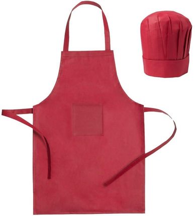 Fartuch kuchenny i czapka kucharska UPOMINKARNIA Czerwony - czerwony