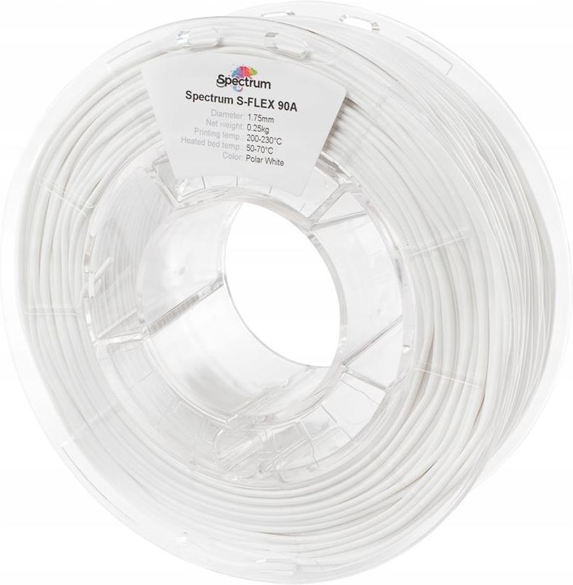 Filament Spectrum Smart ABS 1.75mm POLAR WHITE 1kg (RAL 9003) Polar White, ABS \ smart ABS \ 1.75mm