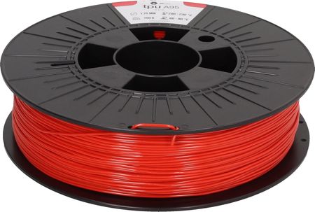 3Djake TPU A95 czerwony - 1,75 mm / 750 g (TPUA95RED0750175)