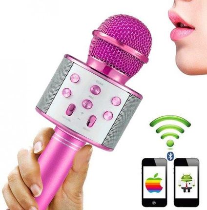 PegazToys Mikrofon KARAOKE Głośnik Bluetooth ROSE Android IOS