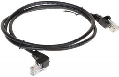 Patchcord RJ45/1.0-PK/B czarny kat.5e 1.0m (RJ4510PKB)