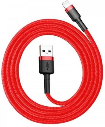 Baseus Cafule USB Lightning cable 2.4A 1m (black + red) (CALKLFB09)