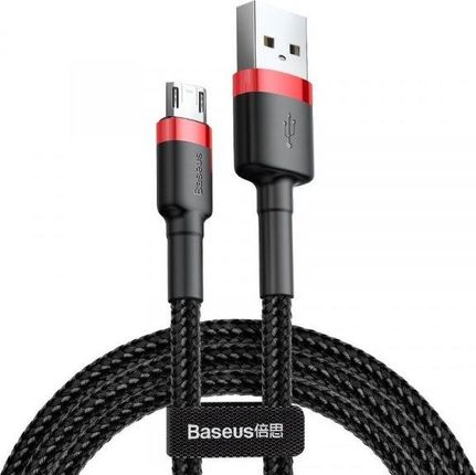 Kabel USB Baseus Kabel Micro USB Baseus Cafule 2A 3m (czarno-czerwony) 