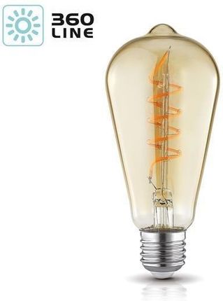 Kobi Light Retro Led 4W Edison Filament Barwa Ciepłobiała E27 (KAXST64E274C)