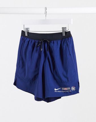 nike running blue ribbon sport logo shorts