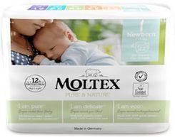 Zdjęcie Moltex Pure&Nature Pieluchy Newborn 2-4 Kg 22Szt. - Warta