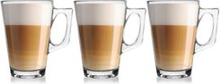 Eh Excellent Houseware Komplet 3 Szklanek Z Uchem Do Kawy Latte 250Ml (122710)
