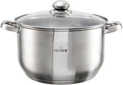 Zdjęcie Zilner Garnek Stalowy 8.2L 26Cm Dno 5 Warstwowe (ZL7308) - Piastów