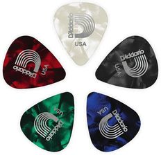 D'Addario Planet Waves 1CAP4-10 Assorted Pearl Celluloid 10 pack Medium