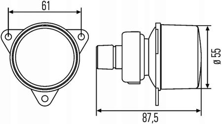 KIERUNKOWSKAZ TYŁ L/P HELLA 2BA008 221-147 (SZARY, 2BA 008 221-147 - zdjęcie 2