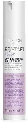 Revlon Professional Serum Do Włosów Farbowanych Z Fioletowym Pigmentem Restart Color Antibrassiness Purple Drops 50 ml