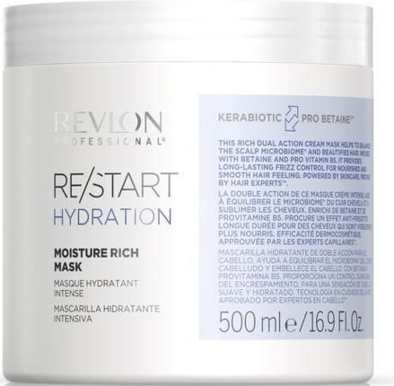 Revlon Professional Nawilżająca maska do włosów  Restart Hydration Moisture Rich Mask 500ml