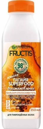 Garnier Balsam Odżywka Do Zniszczonych Włosów Papaja Fructis Superfood 350 ml
