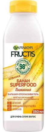 Garnier Balsam Odżywka Do Bardzo Suchych Włosów Banan Fructis Superfood 350 ml