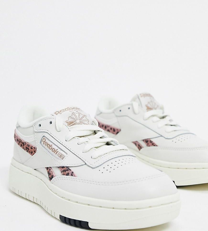 Reebok Classic Club C Double – Białe buty sportowe z elementami w panterkę,  tylko w ASOS-Czarny - Ceny i opinie - Ceneo.pl
