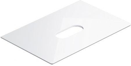Catalano Horizon Blat Ceramiczny 75X50 Umywalka Po Środku Bez Otworu Na Baterię Cataglaze Biały Połysk 1Pc755000