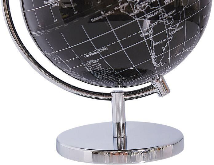 Beliani Globus dekoracyjny ozdobny czarny materiał syntetyczny średnica 15 cm Cook - zdjęcie 4 Beliani Globus dekoracyjny ozdobny czarny materiał syntetyczny średnica 15 cm Cook