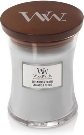 Woodwick Świeca Zapachowa Lavender & Cedar