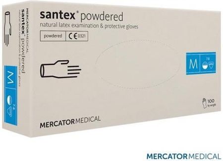 Mercator Medical Rękawice Lateksowe 8% Vat S Rmm-Latsantex Kr