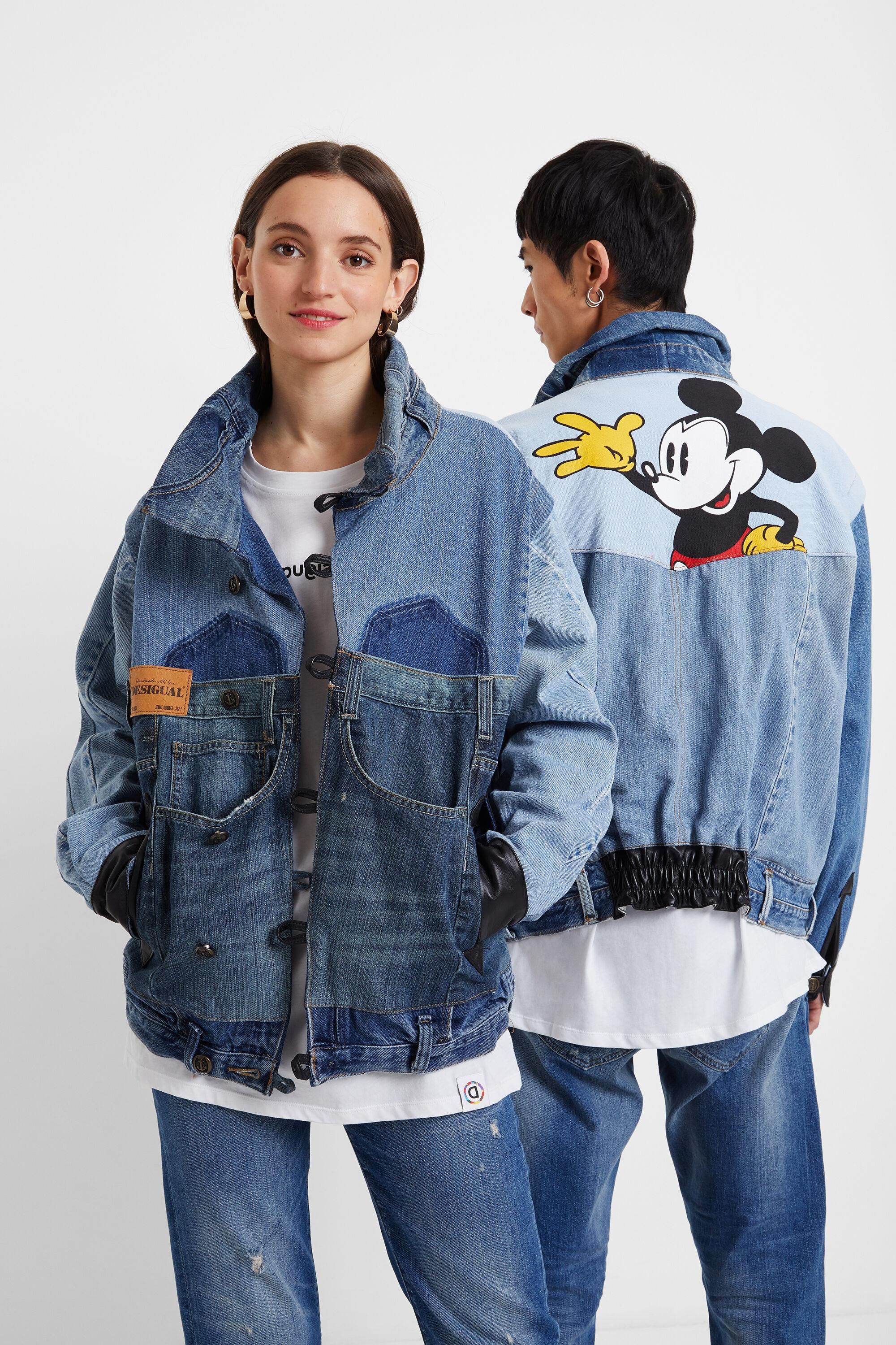 Desigual アイコニックジャケット Desigual Kurtka Iconic Jacket Z Motywem Myszki Miki - Black