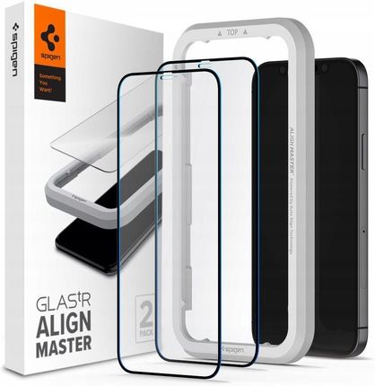 SPIGEN AlignMaster Glass FC 2-Pack do Apple iPhone 12/12 Pro Czarny