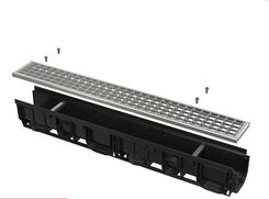 Alcaplast Odwodnienie Zewnętrzne 100Mm Bez Obramowania Ocynkowany Ruszt Profil 