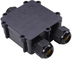 Zdjęcie VTac Puszka Mufa Hermetyczna Czarna Trójnik 5Pin 0.52,5mm2 Średnica Kabla 812mm Ip68 Vt870 Sku5980 - Zabrze