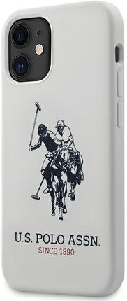 U.S. Polo ASSN USHCP12SSLHRWH iPhone 12 mini 5,4 biały/white Silicone Collection