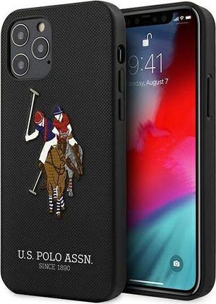 U.S. Polo ASSN USHCP12LPUGFLBK iPhone 12 Pro Max 6,7 czarny/black Polo Embroidery Collection