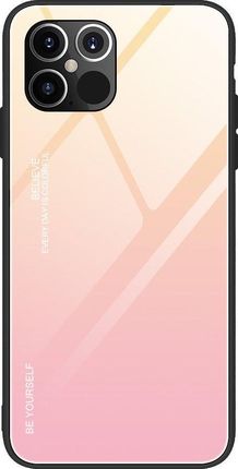Hurtel Gradient Glass nakładka ze szkła hartowanego iPhone 12 6,7'' różowy