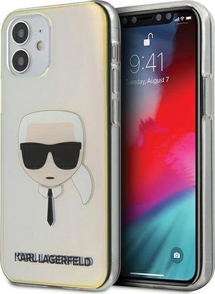 Karl Lagerfeld Etui KLHCP12SPCKHML do iPhone 12 mini 5,4 multicolor hardcase Iridescent Karl`s Head