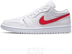 Jordan Nike Air 1 Low Wmns White University Red Ceny I Opinie Ceneo Pl