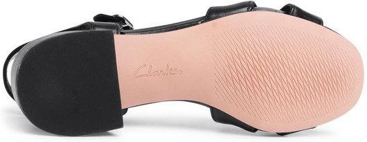 Clarks Sandały Sheer35 Strap 261484334 Czarny Ceny i opinie